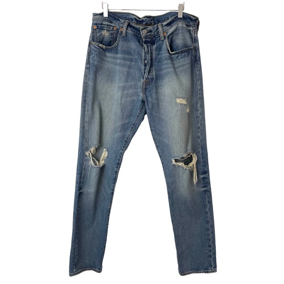 Levi's Other - LEVI’s 501 CT Men’s Distressed Jeans Size W33 L32 100% Cotton